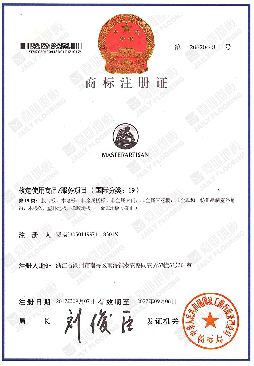 暗网禁区免费版地板商标注册证